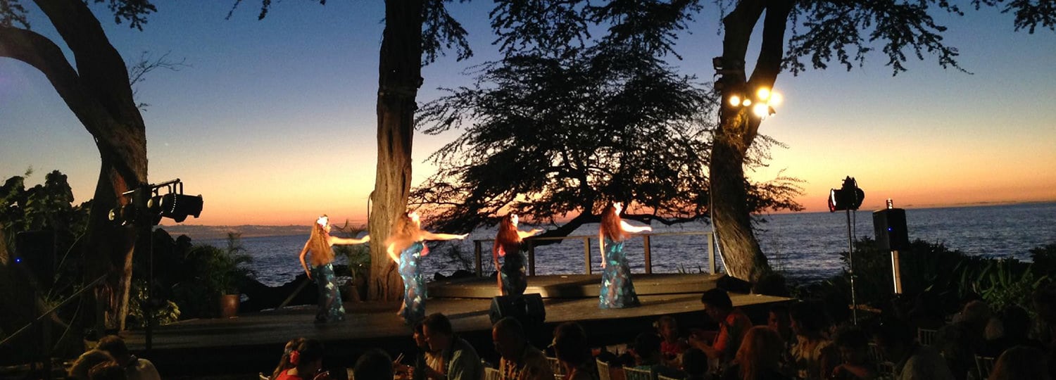 luau dancers on stage