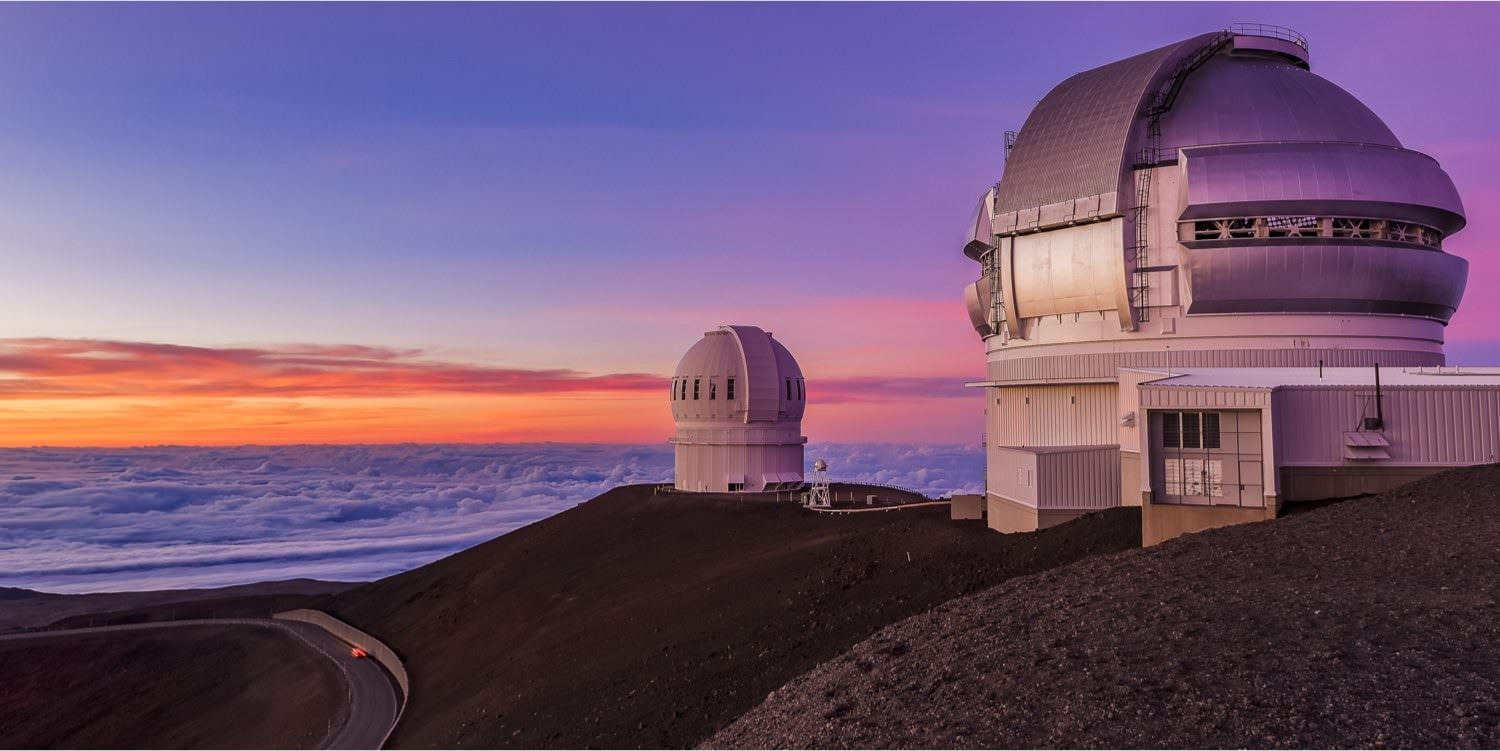 Mauna Kea Observatory Map