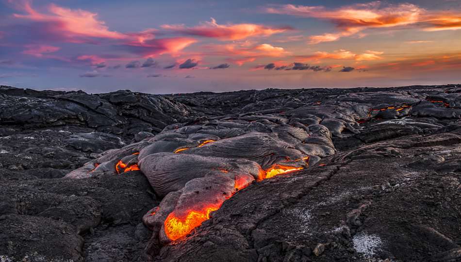 Lava Flowing in Puna Hawaii