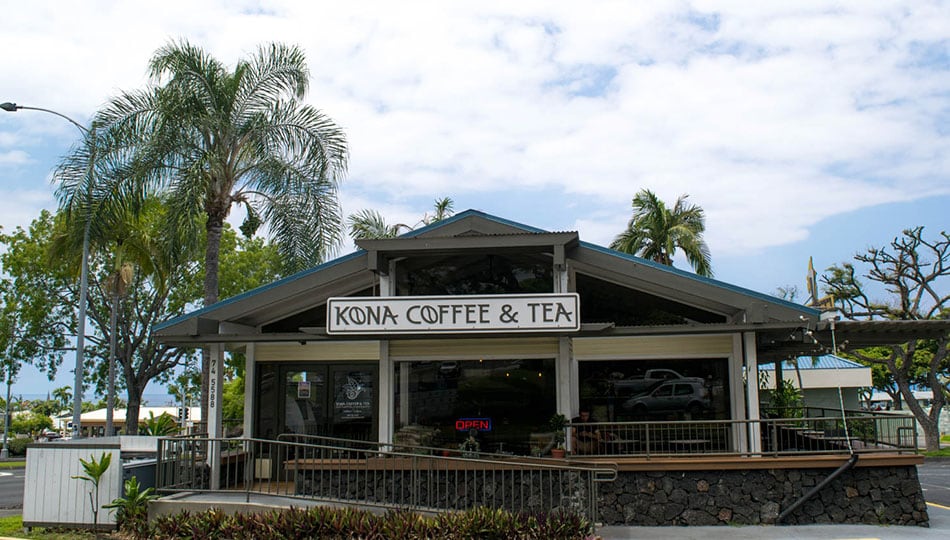 Kona Coffee and Tea front of building