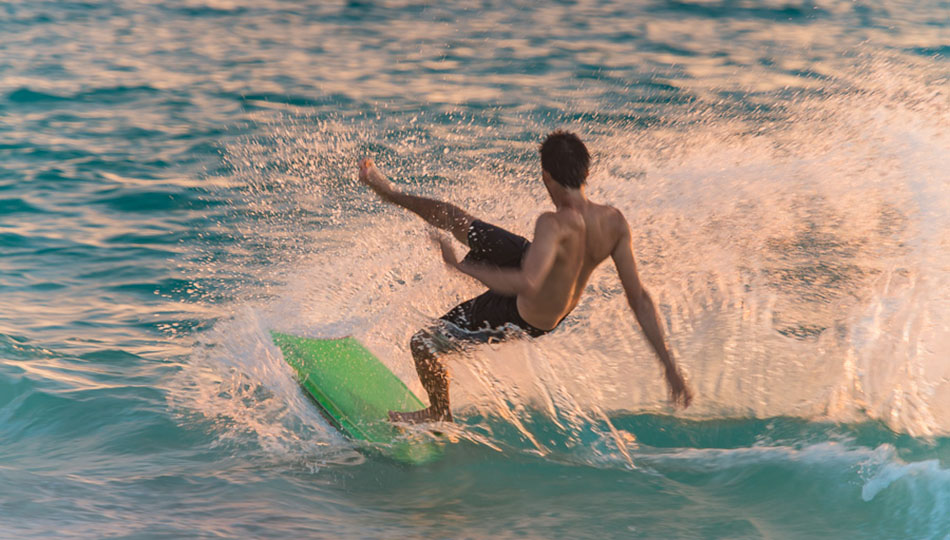 Boogie Boarding on Hapuna Beach