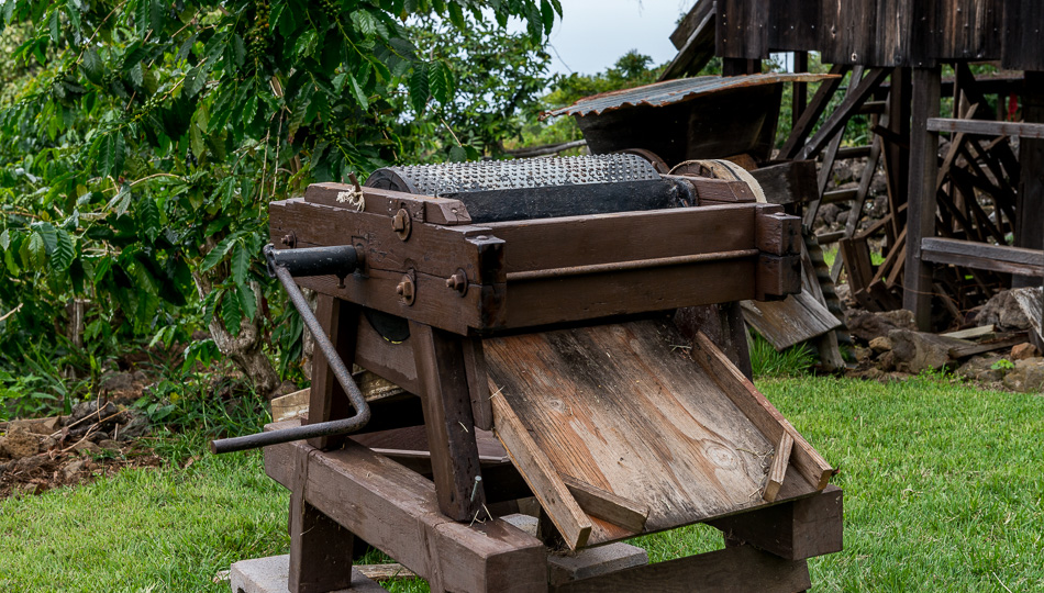 Historical Kona Coffee processing equipment