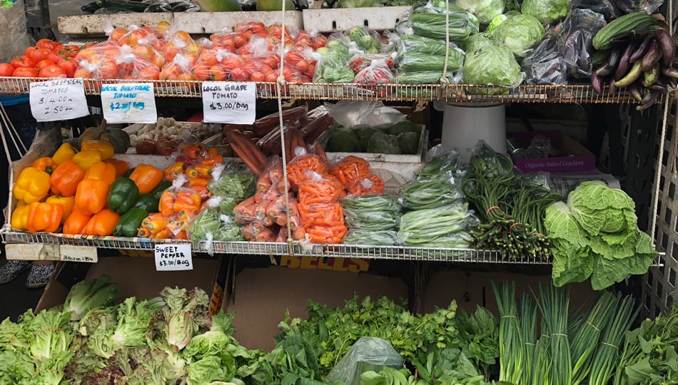 Fresh Veggies at a Big Island Farmers Market