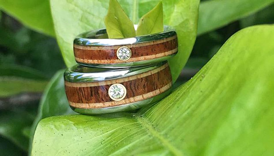 Hawaiian on sale titanium rings