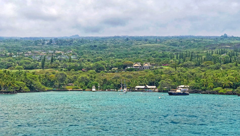 Fair Winds boat at Keauhou Bay