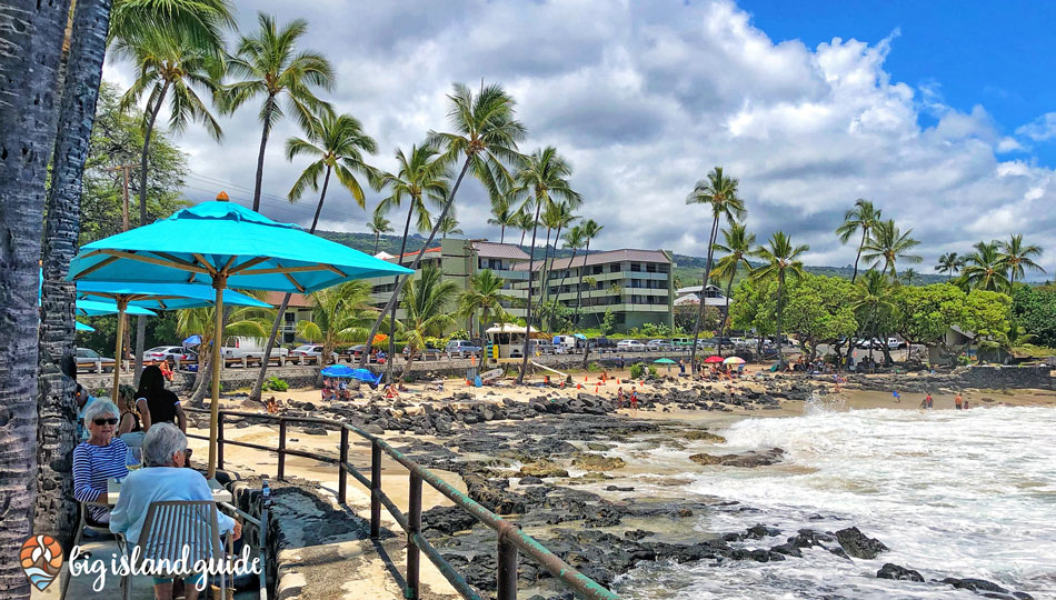 View of Magic Sands Beach from Magics Beach Bar & Grill