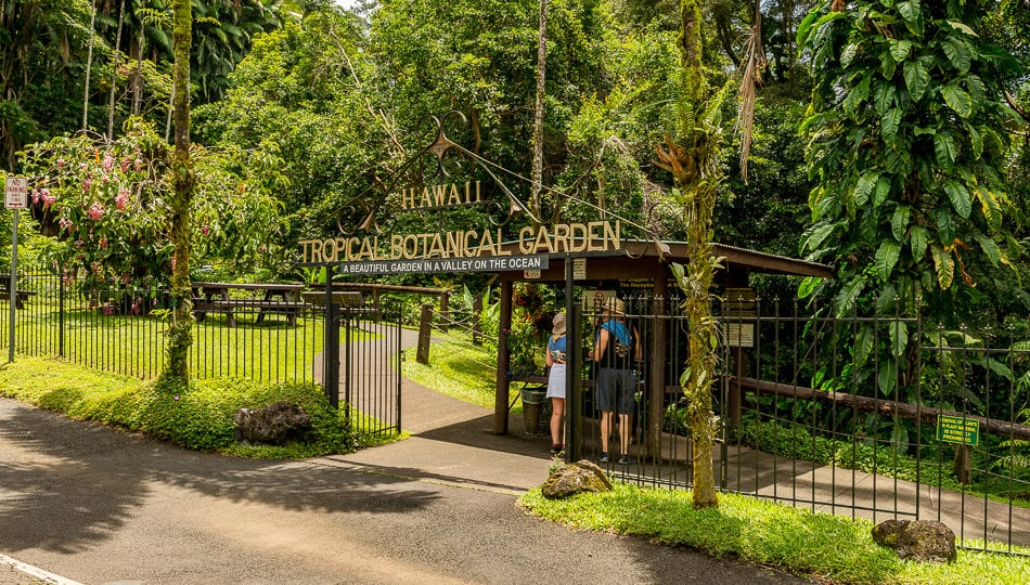 Hawaii Tropical Botanical Garden Entrance