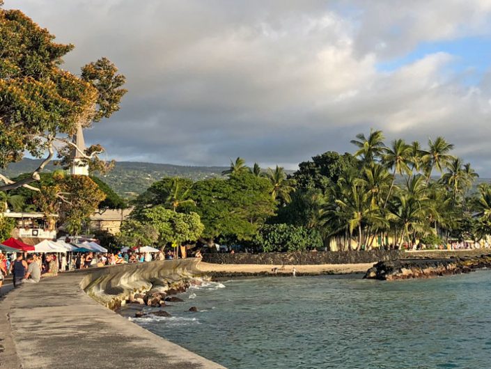 Downtown Kailua Kona During the Kokua Kailua Art Fair and Village Stroll