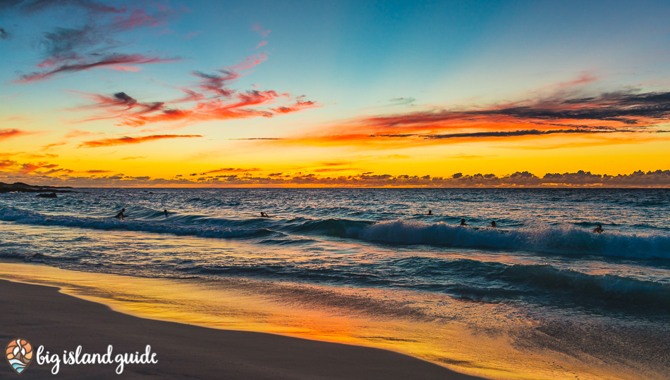 Kua Bay Beach Sunset - Hawaii Pictures