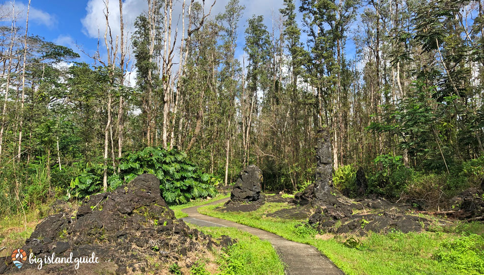 Make sure to visit Lava Tree State Park if you visit Puna Hawaii