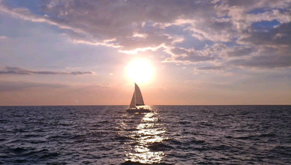 Paradise Sailing at Sunset