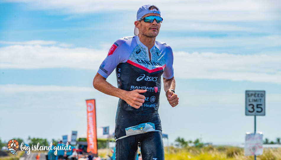 2019 Ironman athlete competing in the run